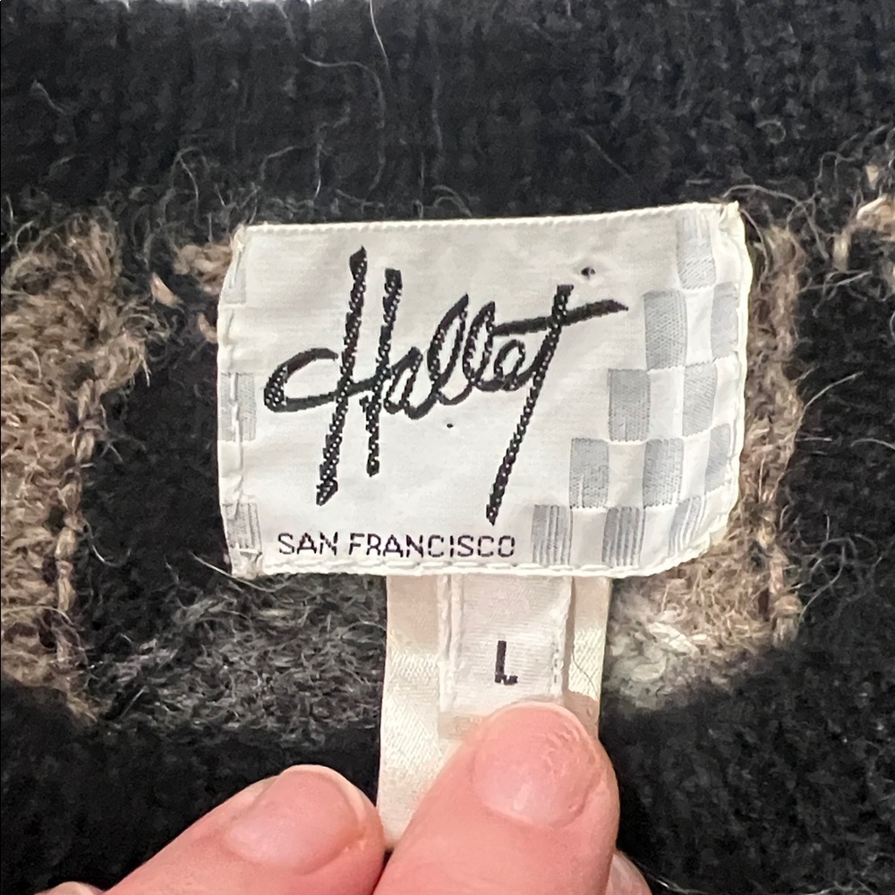 Hallet Alpaca Wool Geometric Patterned Sweater - … - image 8